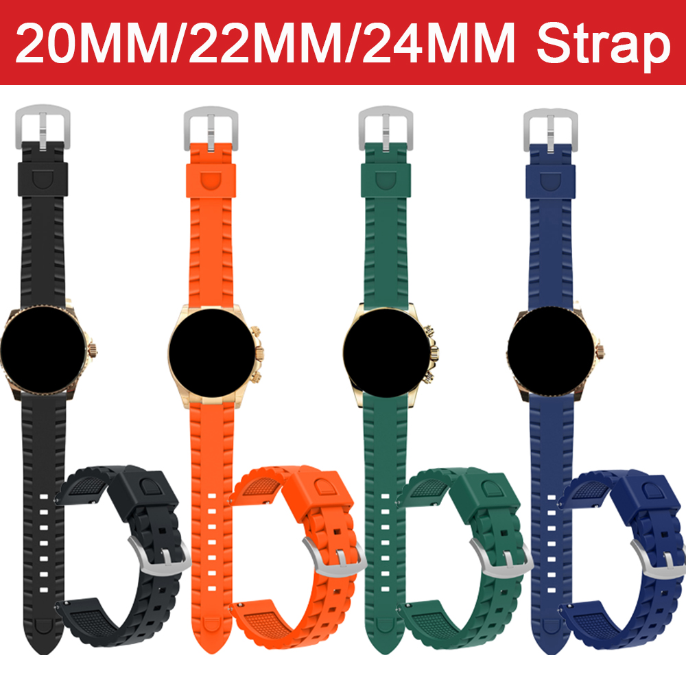 Silicone Watch Band 22Mm - ソフトシリコンストラップ 20 ミリメートル 22 ミリメートル 24