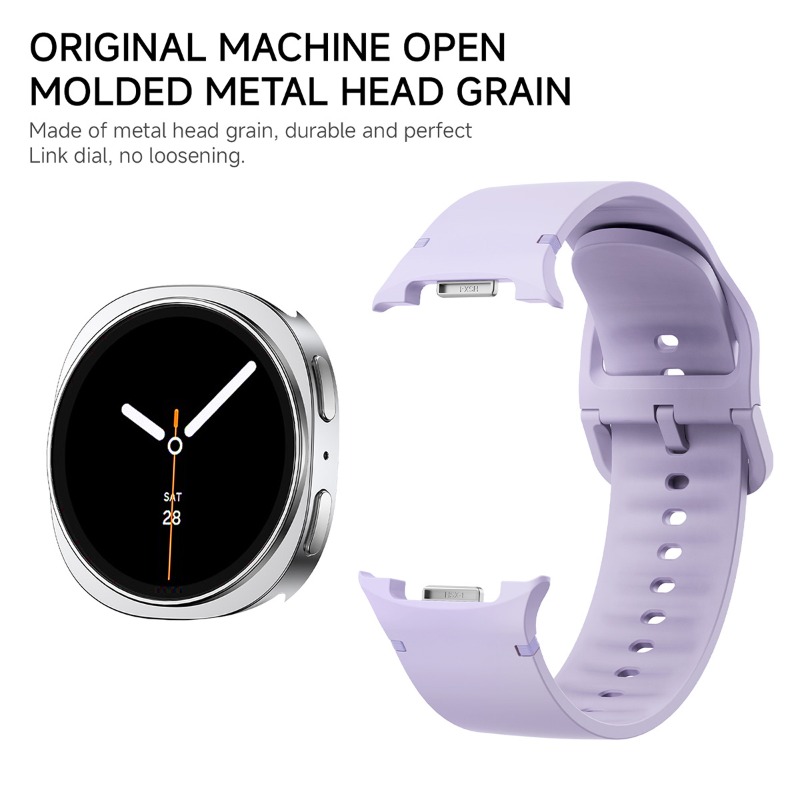Silicone Watch Band 22Mm - 20/22mmシリコンバンド サムスンギャラクシーウォッチ8 8クラシック 46mmストラップ スポーツスマートリストバンド ギャラクシーウォッチ9