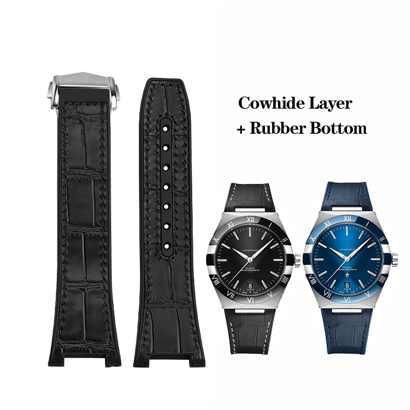Omega Watch Constellation - 男性用パーマega ega-ナイロンウォッチストラップ,マンドルシリーズ,牛革レイヤー,ラバーボトムス,男性用時計バンド,41mm, 25x14mm, 39mm
