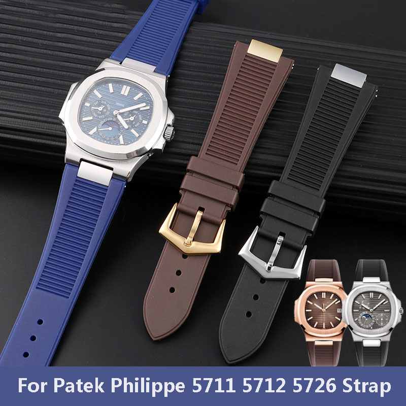 Patek Philippe Watch Nautilus - PP パテックフィリップシリコンベルト + コネクタ 5711 5726