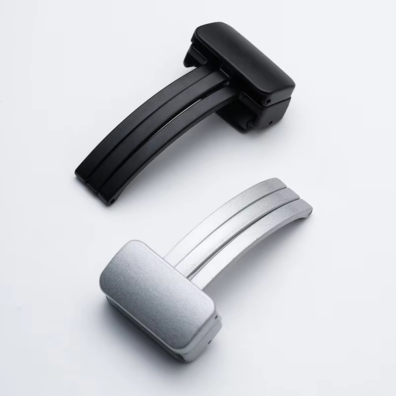 Silicone Watch Band 22Mm - 14 16 18 20 22 ミリメートル金属時計バックル革シリコン時計ストラップ折りたたみ時計クラスプ交換ユニバーサル時計アクセサリー