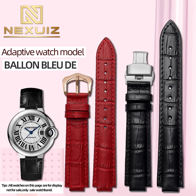 男性と女性のための革製時計バンド,バルーン用バンド,ブルデカ - Cartier Watch Ballon Bleu のレビューと価格