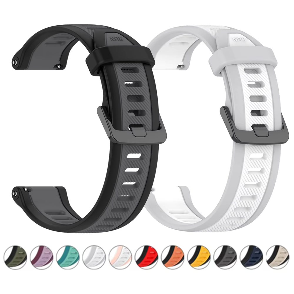 22mm 20mm 18mm テクスチャシリコンストラップ  - Silicone Watch Band 22Mm のレビューと価格