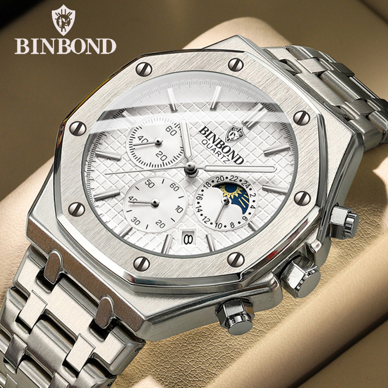 BINBOND 品質メンズ腕時計高級ハイマンクォーツ腕時計防 - Rolex Watch Daytona のレビューと価格