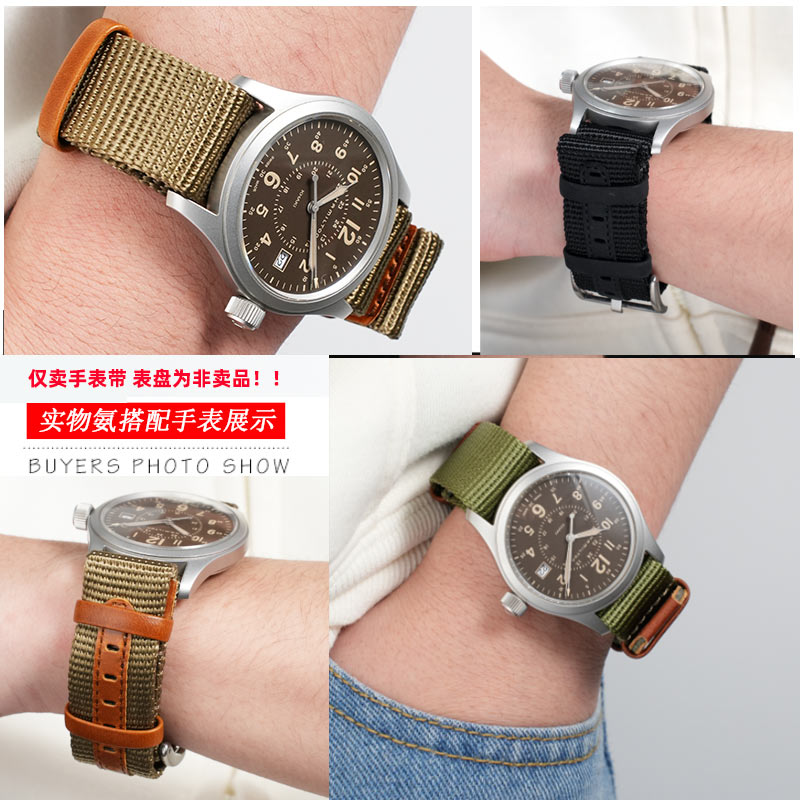 20 ミリメートル 22 ミリメートルメンズ屋外生地時計スト - Nato Strap Nylon のレビューと価格