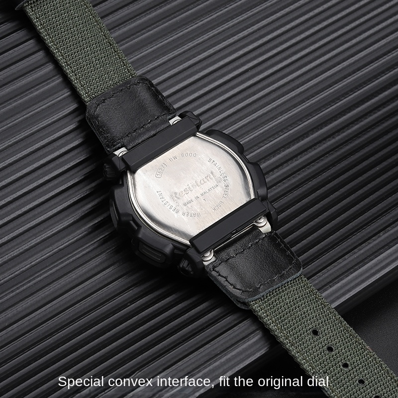 男性用防水ファブリックウォッチバンド,ミリタリーグリーン,1 - Casio Watch G-Shock Ga-2100 のレビューと価格