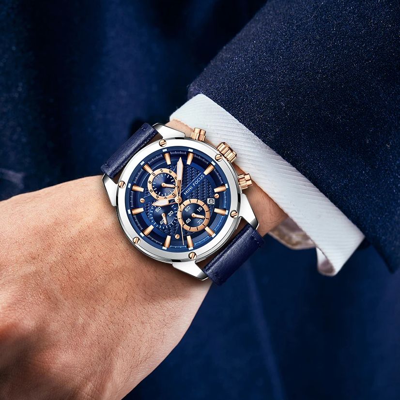 MINI FOCUS メンズ ビジネス クォーツ腕時計 防水 - Leather Watch Band Men のレビューと価格