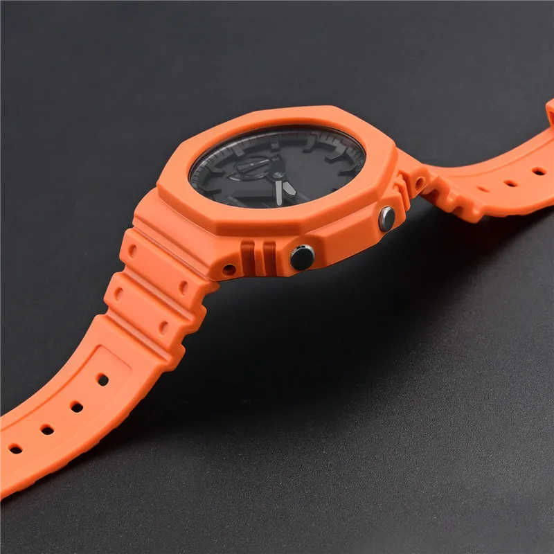ゴム製時計ストラップケースベゼルカシオ G-SHOCK GA - Casio Watch G-Shock Ga-2100 のレビューと価格