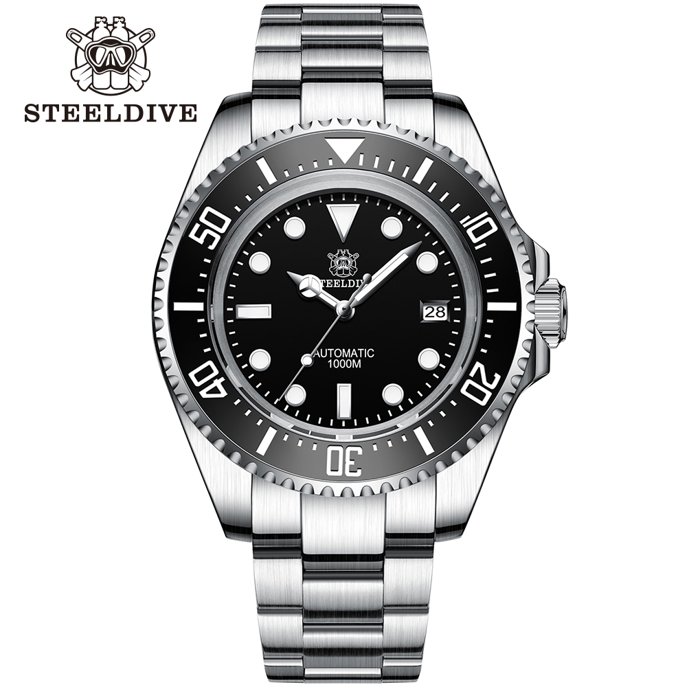 Steeldive-男性用自動ダイブウォッチ,ステンレス鋼, - Seiko Watch Prospex のレビューと価格