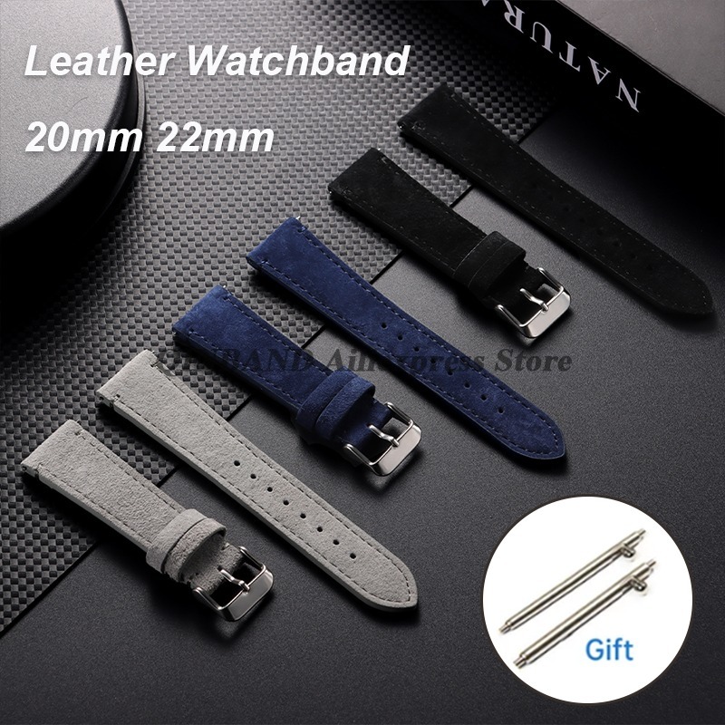 20/22mm スエード本革製腕時計バンド オメガ、セイコー - Suede Strap Watch のレビューと価格