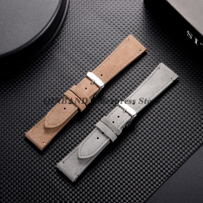 20/22mm スエード本革製腕時計バンド オメガ、セイコー - Suede Strap Watch のレビューと価格