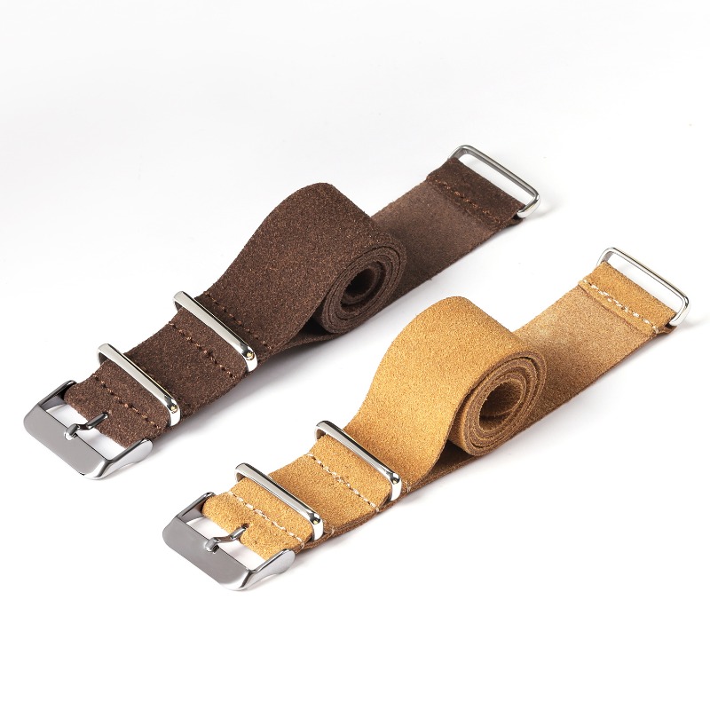 20 ミリメートル 22 ミリメートルユニバーサル軍事レトロ - Suede Strap Watch のレビューと価格