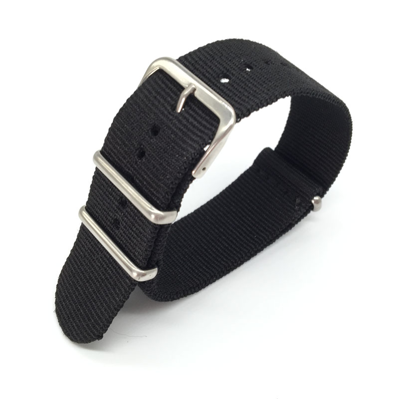 ブラックナイロンストラップ 16 ミリメートル 18 ミリメ - Nato Strap Nylon のレビューと価格