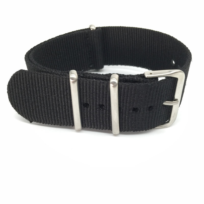 ブラックナイロンストラップ 16 ミリメートル 18 ミリメ - Nato Strap Nylon のレビューと価格