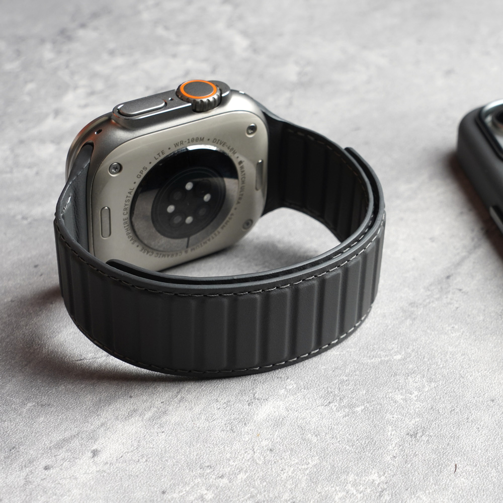 磁気ナッパ本ストラップ Apple Watch ウルトラ 2 - Suede Strap Watch のレビューと価格